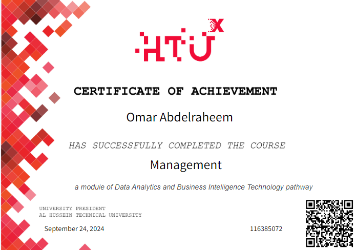 Management Certificate